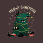 Meowy Christmas Funny Cats-Womens-Basic-Tee-tobefonseca