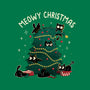 Meowy Christmas Funny Cats-Womens-Basic-Tee-tobefonseca