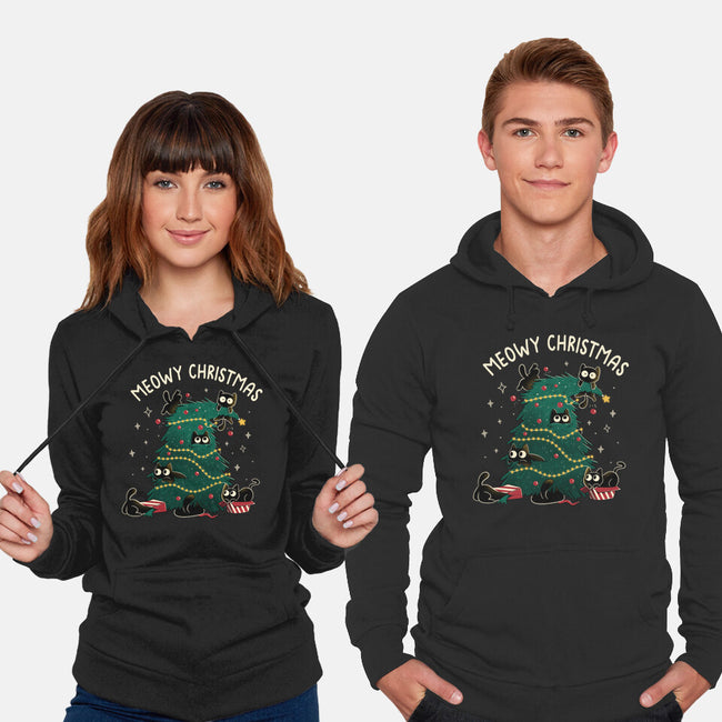 Meowy Christmas Funny Cats-Unisex-Pullover-Sweatshirt-tobefonseca