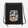 Dino Diner-None-Drawstring-Bag-eduely