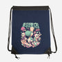 Dino Diner-None-Drawstring-Bag-eduely