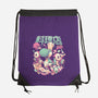 Dino Diner-None-Drawstring-Bag-eduely