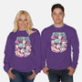 Dino Diner-Unisex-Crew Neck-Sweatshirt-eduely