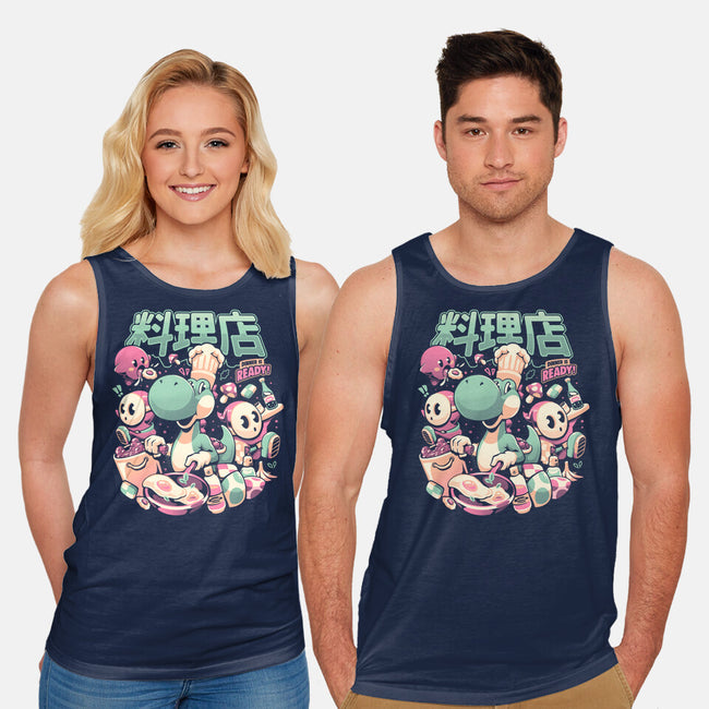 Dino Diner-Unisex-Basic-Tank-eduely