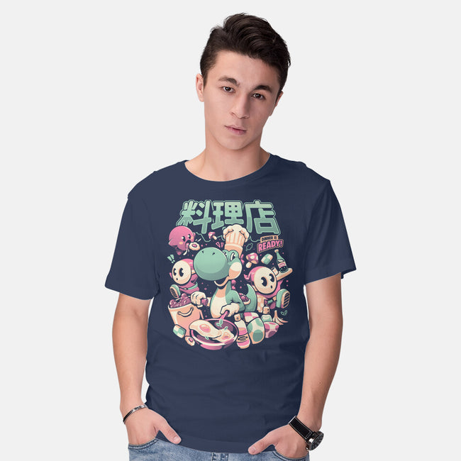 Dino Diner-Mens-Basic-Tee-eduely