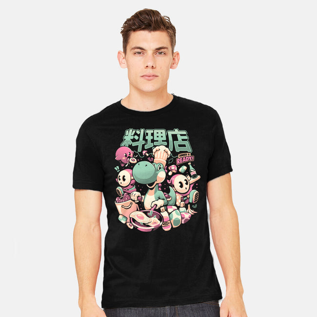 Dino Diner-Mens-Heavyweight-Tee-eduely