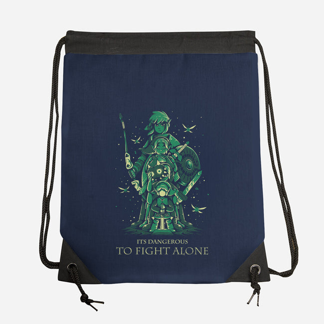 Don't Fight Alone-None-Drawstring-Bag-yumie