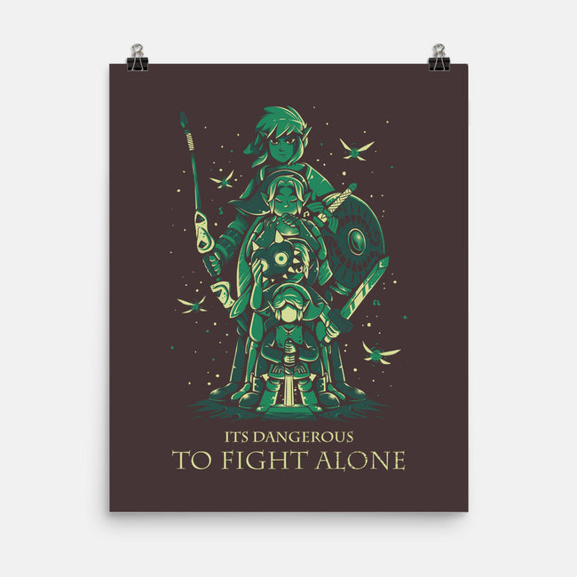 Don't Fight Alone-None-Matte-Poster-yumie