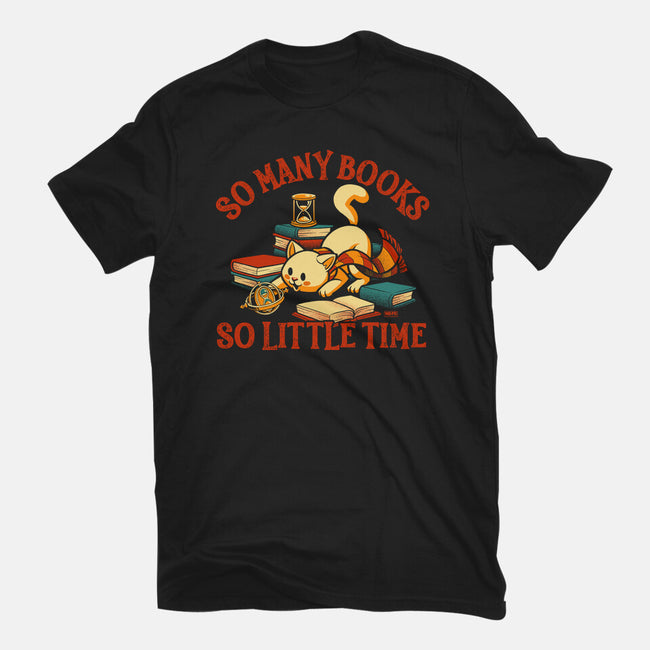 Many Books So Little Time-Womens-Basic-Tee-worlddominationforcats