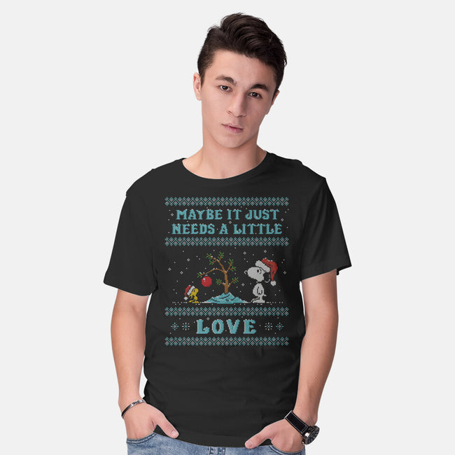 Maybe It Just Needs Love-Mens-Basic-Tee-kg07