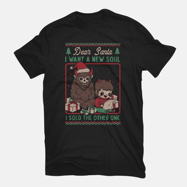 Ugly Sweater Christmas Pact-Womens-Fitted-Tee-Studio Mootant