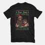 Ugly Sweater Christmas Pact-Womens-Fitted-Tee-Studio Mootant