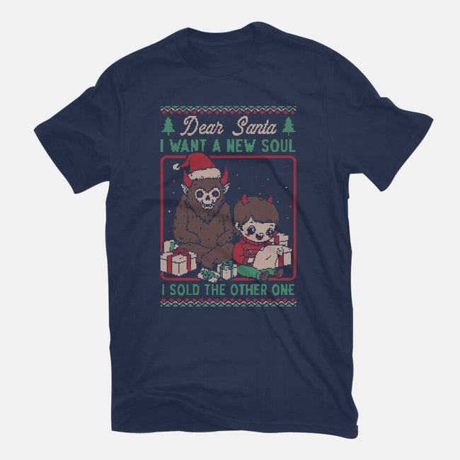 Ugly Sweater Christmas Pact-Womens-Fitted-Tee-Studio Mootant