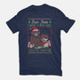 Ugly Sweater Christmas Pact-Womens-Fitted-Tee-Studio Mootant