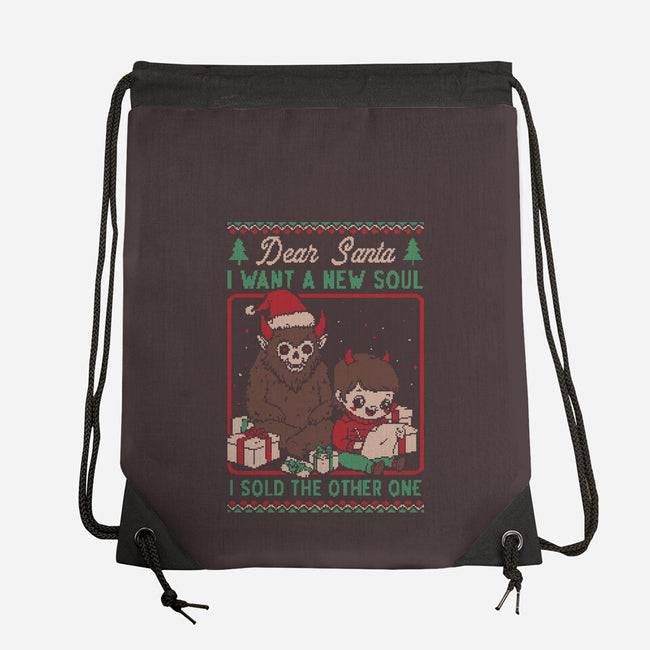 Ugly Sweater Christmas Pact-None-Drawstring-Bag-Studio Mootant