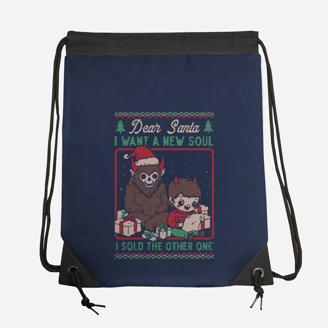 Ugly Sweater Christmas Pact-None-Drawstring-Bag-Studio Mootant