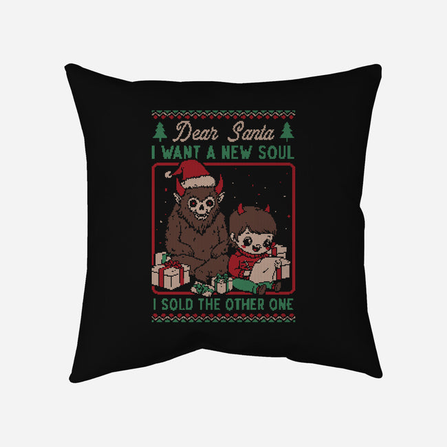 Ugly Sweater Christmas Pact-None-Removable Cover w Insert-Throw Pillow-Studio Mootant