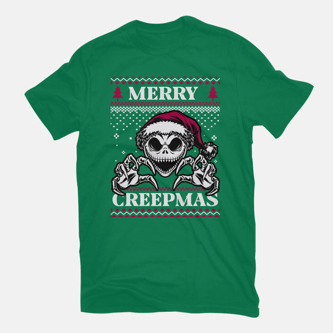 Ugly Sweater Spooky Christmas-Mens-Premium-Tee-Studio Mootant