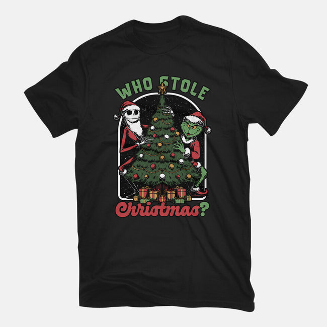 Stealing Christmas Movies-Womens-Basic-Tee-Studio Mootant