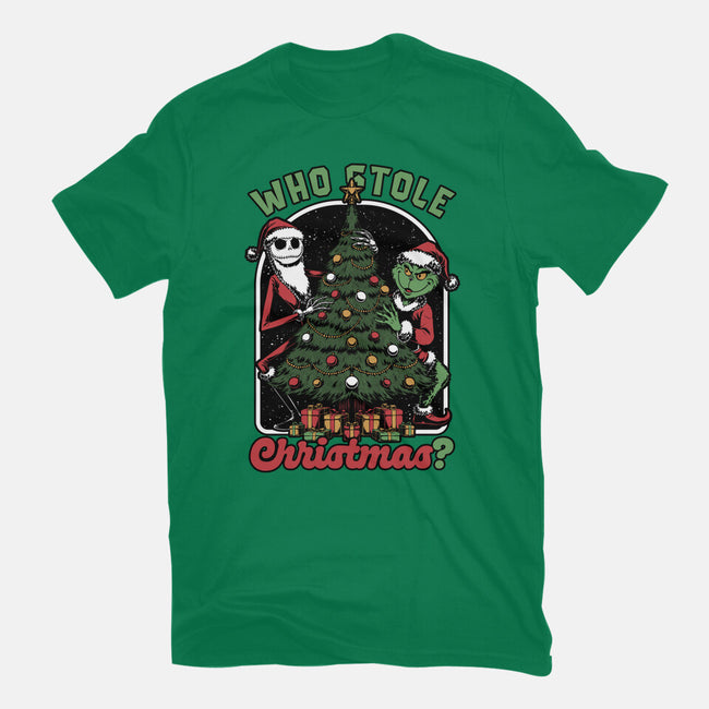 Stealing Christmas Movies-Womens-Basic-Tee-Studio Mootant