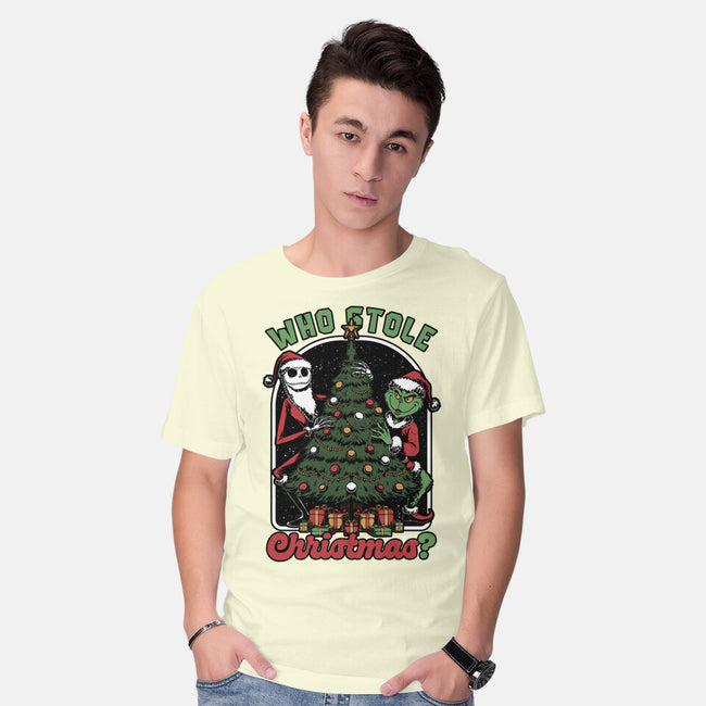 Stealing Christmas Movies-Mens-Basic-Tee-Studio Mootant