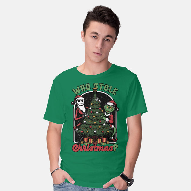 Stealing Christmas Movies-Mens-Basic-Tee-Studio Mootant