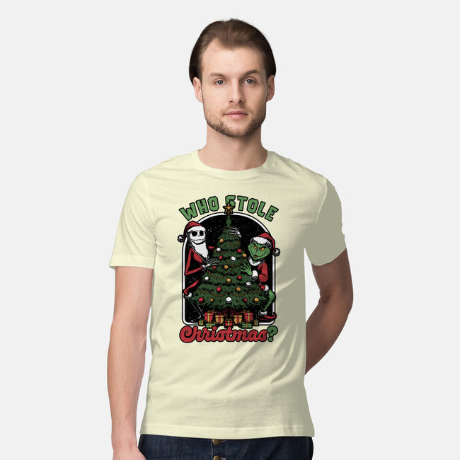 Stealing Christmas Movies-Mens-Premium-Tee-Studio Mootant