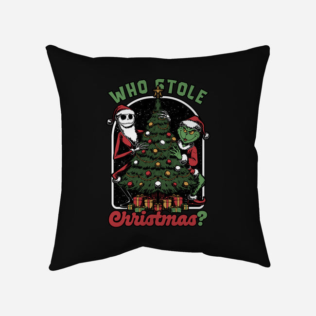 Stealing Christmas Movies-None-Removable Cover w Insert-Throw Pillow-Studio Mootant