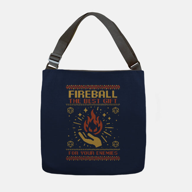 Ugly Sweater Fireball-None-Adjustable Tote-Bag-Studio Mootant