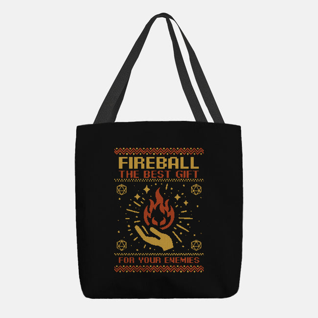 Ugly Sweater Fireball-None-Basic Tote-Bag-Studio Mootant