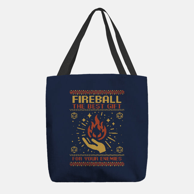 Ugly Sweater Fireball-None-Basic Tote-Bag-Studio Mootant