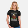 Ugly Sweater Beagle-Womens-Fitted-Tee-Studio Mootant