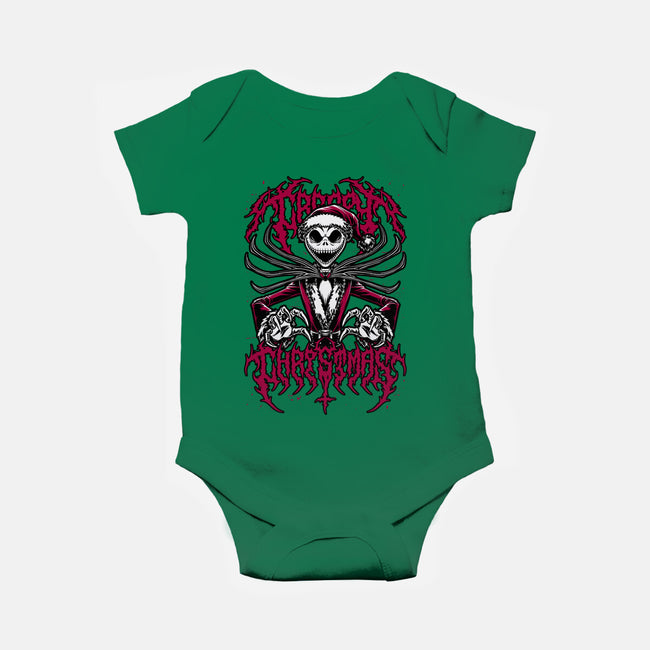 Creepy Christmas Skeleton-Baby-Basic-Onesie-Studio Mootant