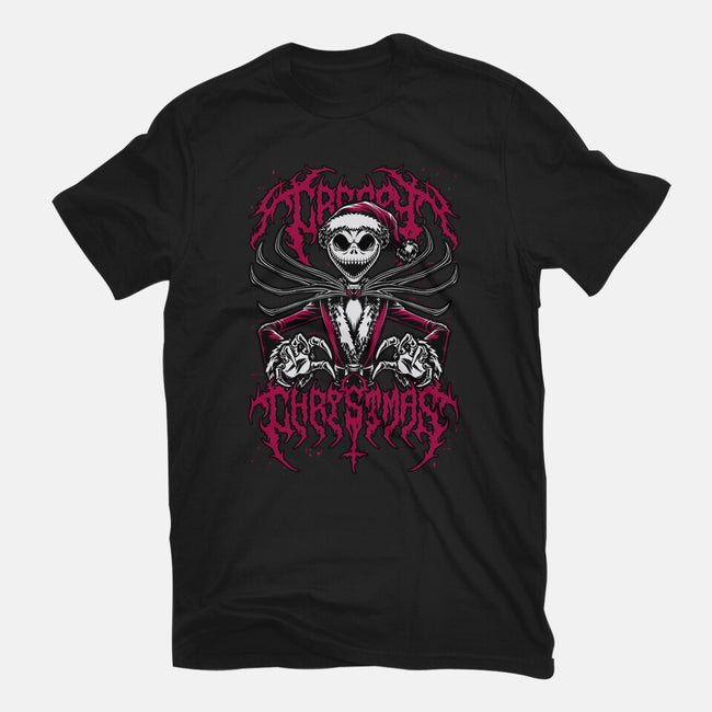 Creepy Christmas Skeleton-Womens-Fitted-Tee-Studio Mootant