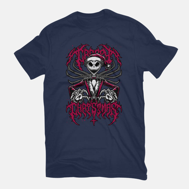 Creepy Christmas Skeleton-Mens-Heavyweight-Tee-Studio Mootant