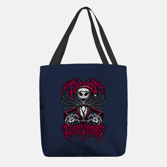 Creepy Christmas Skeleton-None-Basic Tote-Bag-Studio Mootant