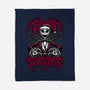 Creepy Christmas Skeleton-None-Fleece-Blanket-Studio Mootant