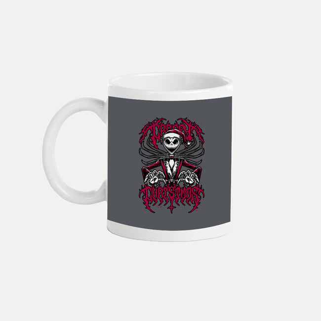 Creepy Christmas Skeleton-None-Mug-Drinkware-Studio Mootant