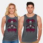 Creepy Christmas Skeleton-Unisex-Basic-Tank-Studio Mootant