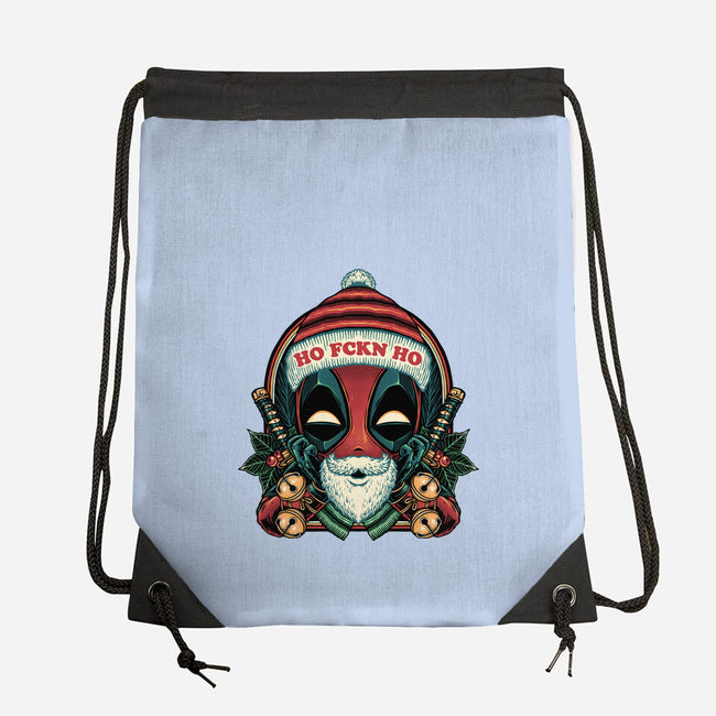 Ho Freakin Ho-None-Drawstring-Bag-glitchygorilla
