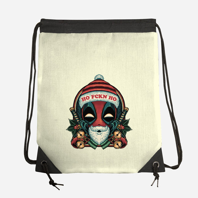 Ho Freakin Ho-None-Drawstring-Bag-glitchygorilla
