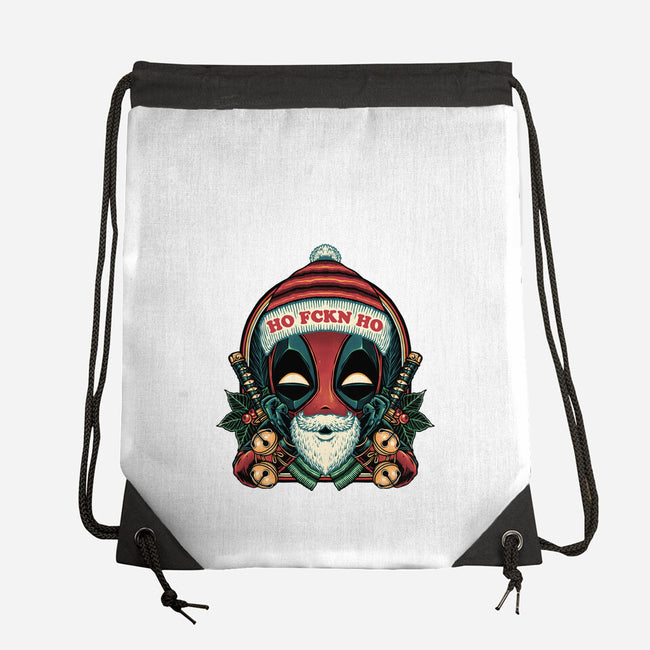 Ho Freakin Ho-None-Drawstring-Bag-glitchygorilla