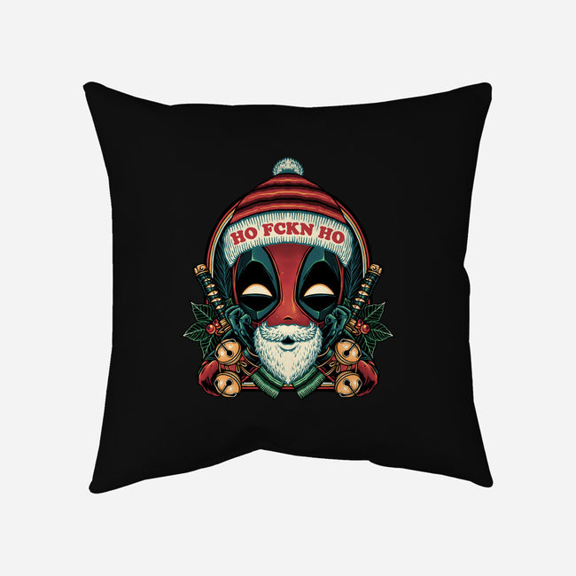 Ho Freakin Ho-None-Removable Cover w Insert-Throw Pillow-glitchygorilla