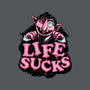 This Life Sucks-None-Glossy-Sticker-glitchygorilla