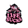 This Life Sucks-None-Glossy-Sticker-glitchygorilla