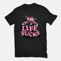 This Life Sucks-Womens-Basic-Tee-glitchygorilla