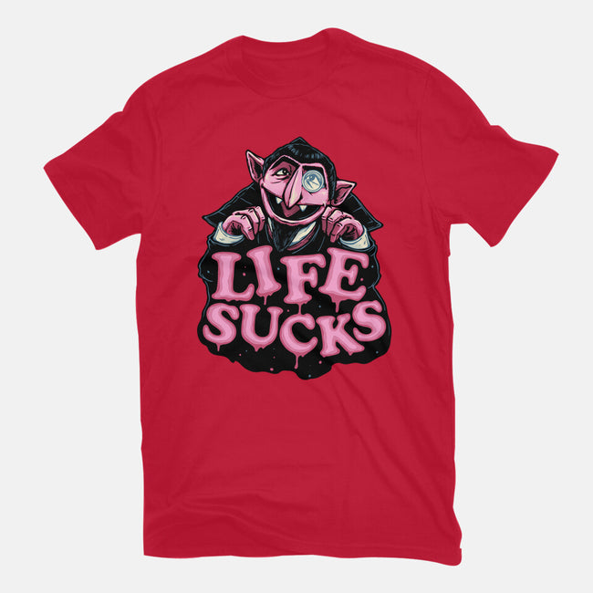 This Life Sucks-Womens-Basic-Tee-glitchygorilla