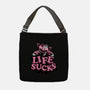 This Life Sucks-None-Adjustable Tote-Bag-glitchygorilla