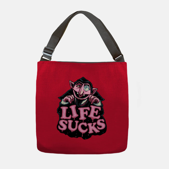 This Life Sucks-None-Adjustable Tote-Bag-glitchygorilla