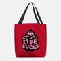 This Life Sucks-None-Basic Tote-Bag-glitchygorilla